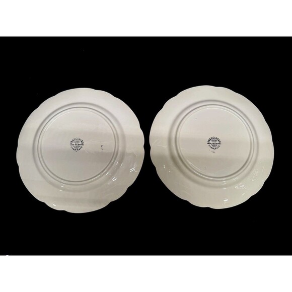 Set 2 Franciscan desert rose 10.25” pink floral round Dinner Plates hand paint - Picture 5 of 8